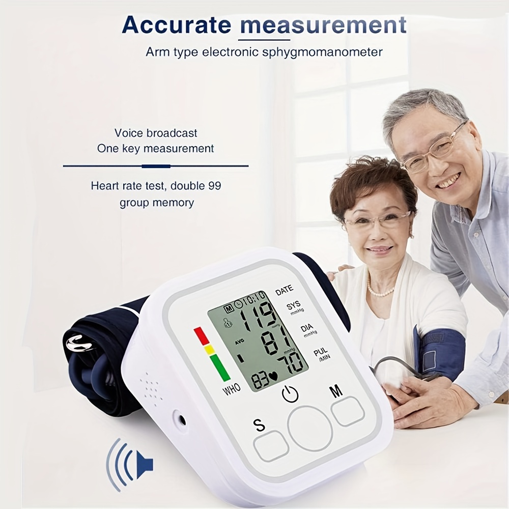 Digital Automatic Blood Pressure Monitor - Heart Monitor Upper Arm