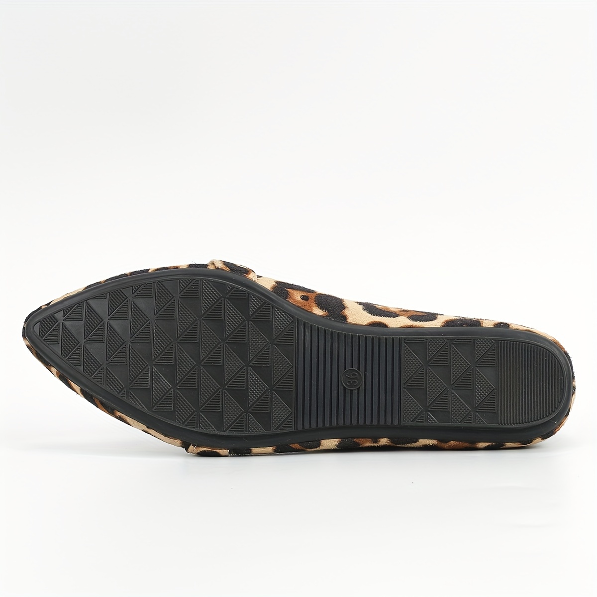 BRIGHTON Beige Teal Leopard Print Ballet Flat Shoe Size 7-1/2