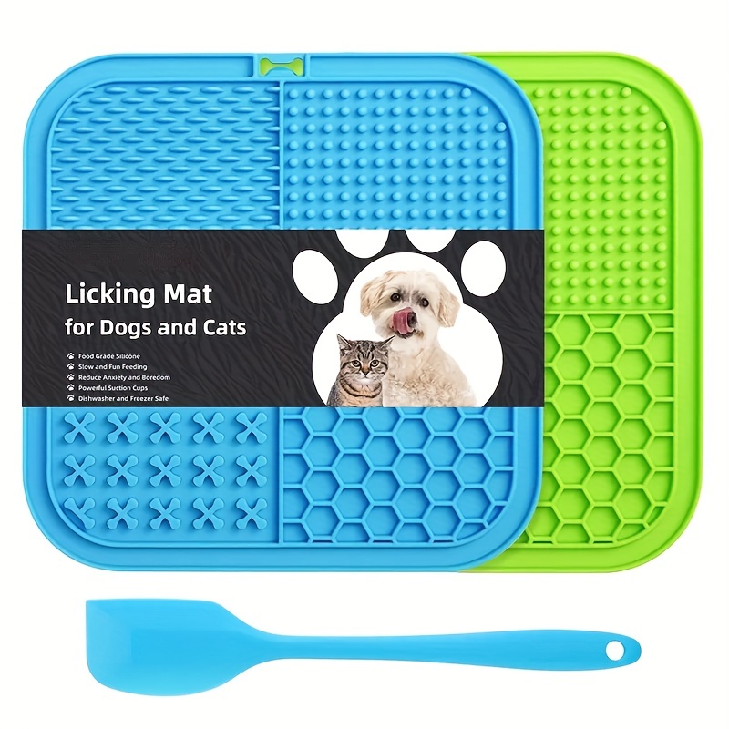 1PCS Silicone licking pad Pet Dog Lick Pad Bath Peanut Butter Slow Eating  Licking Feeder Cats Lickmat Feeding Dog Lick Mat