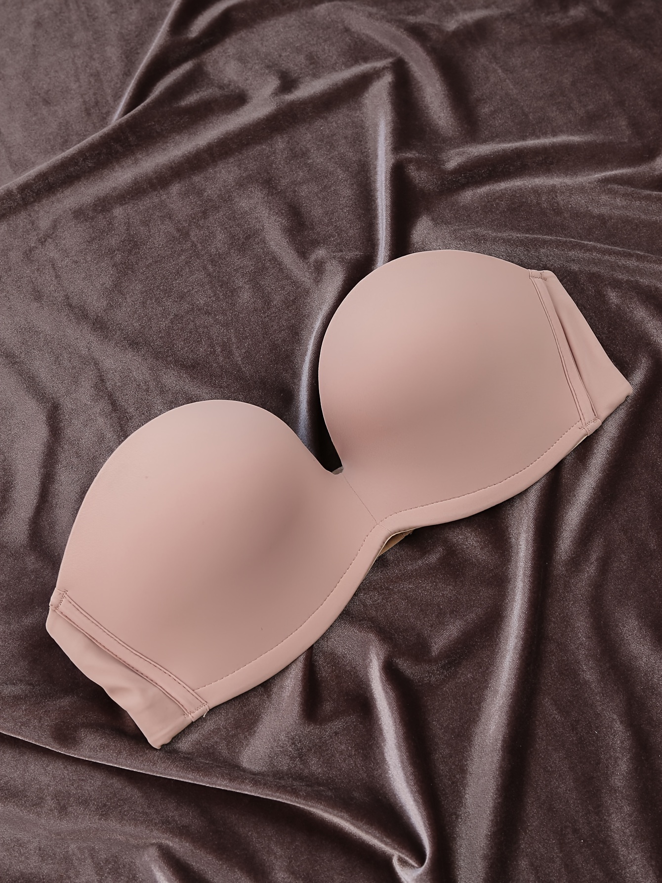 Simple Solid Balconette Bras Comfy Removable Straps T shirt - Temu