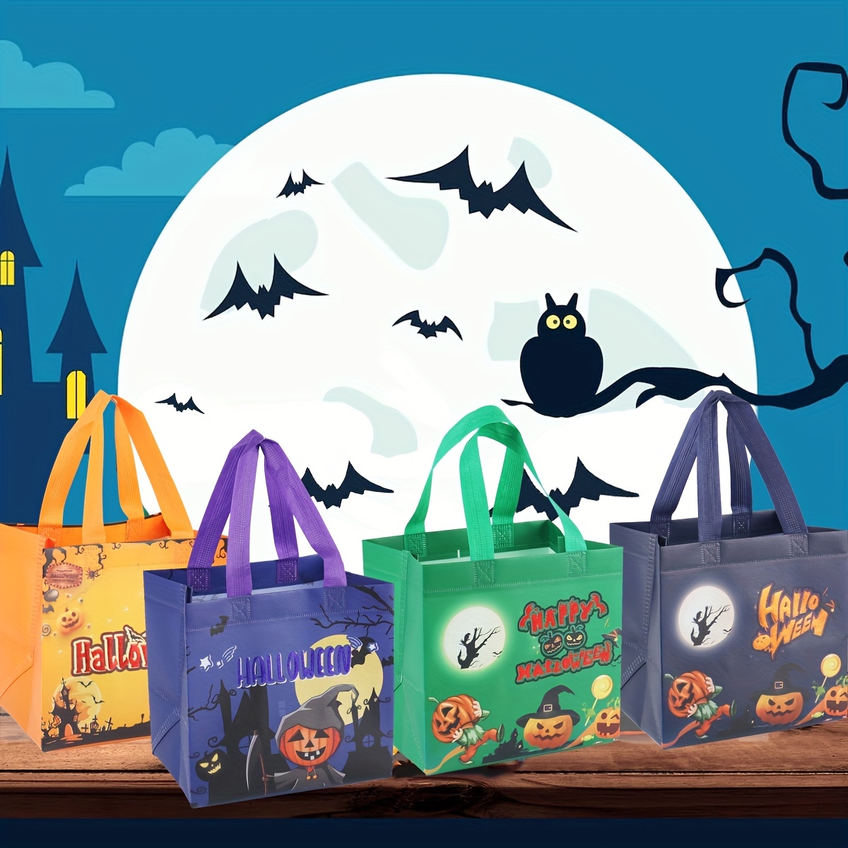 Halloween tote deals bags bulk