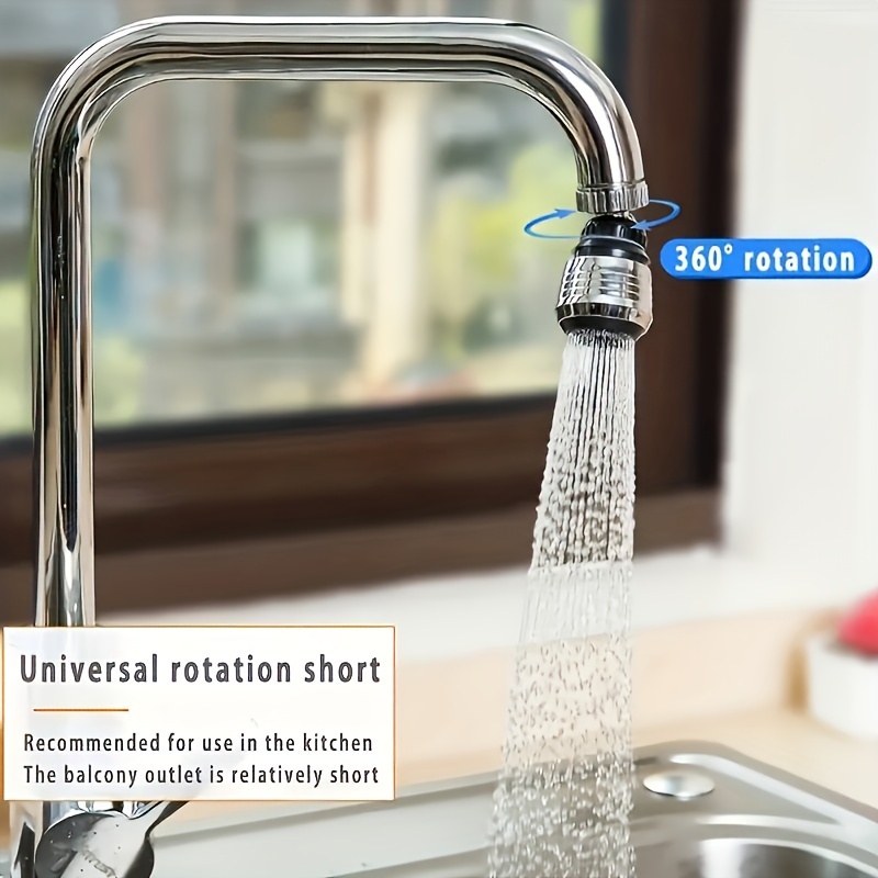 Movable Faucet for Kitchen Sink, 360 Degree Rotation Tap Shower