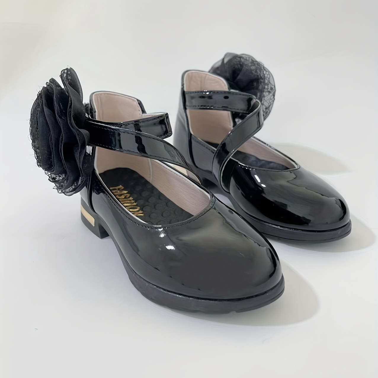 Zapatos Princesa Mary Jane Niñas Zapatos Vestir Tacón Bajo - Temu