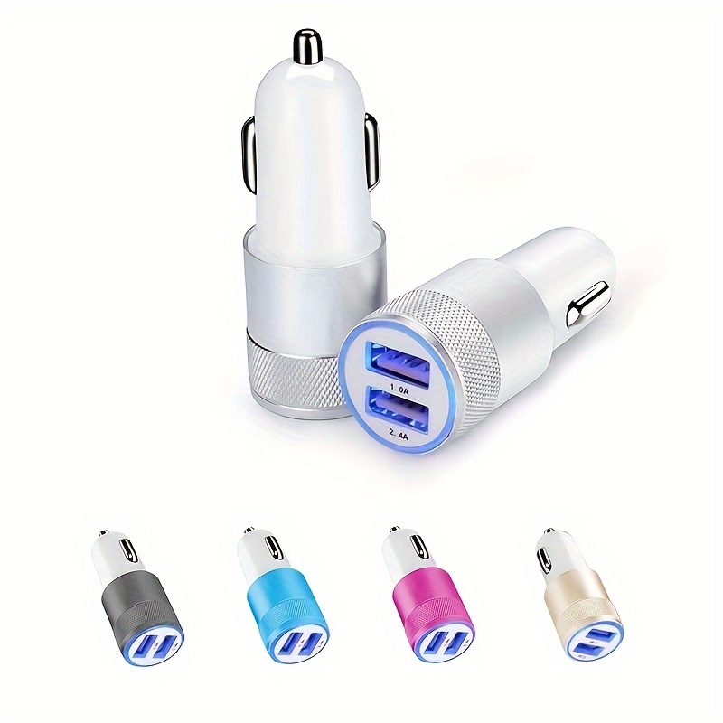 Car Charger Cigarette Lighter Dual Usb Charger Wireless Car - Temu