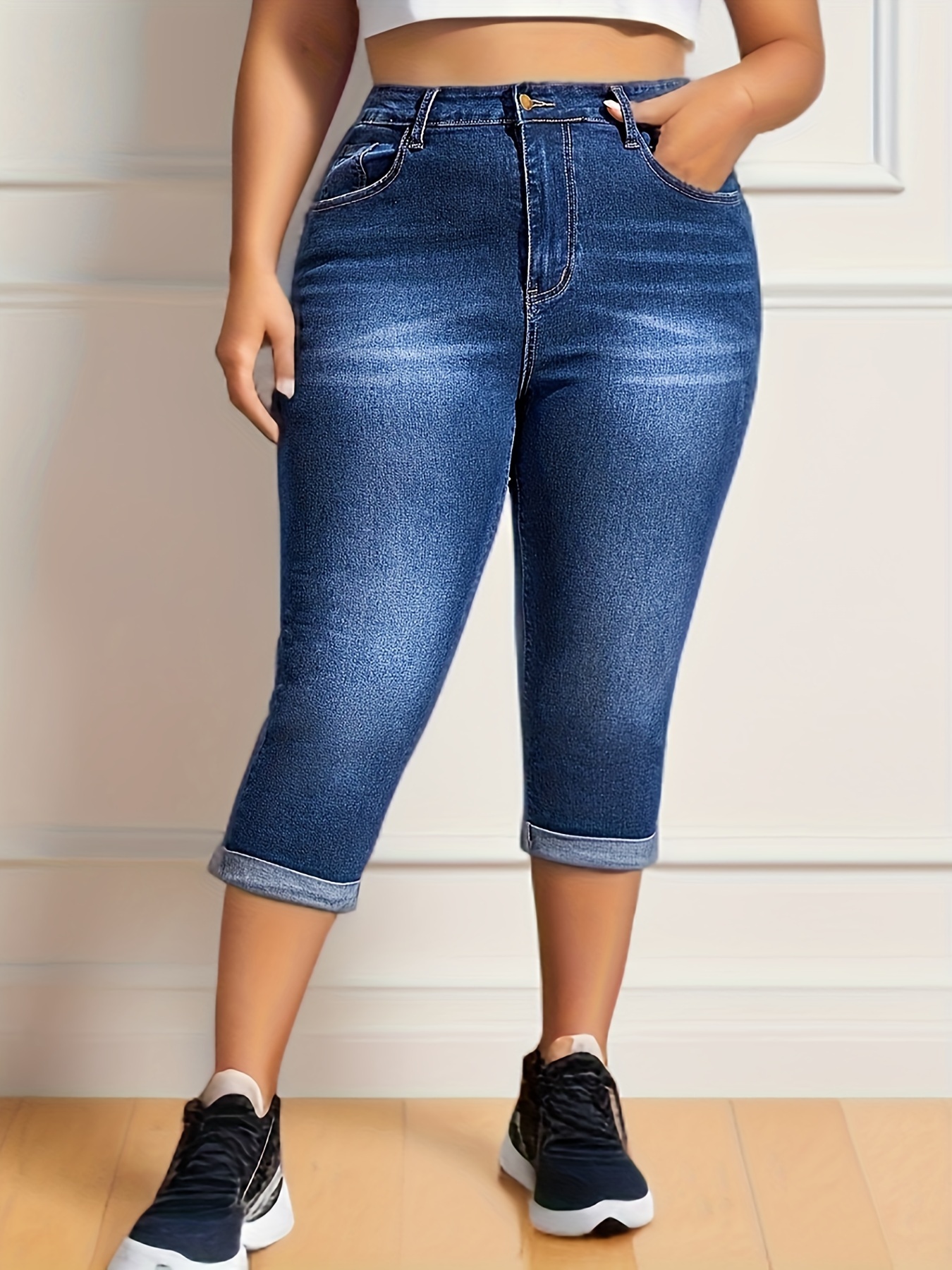 Capris Plus Size Jeans 