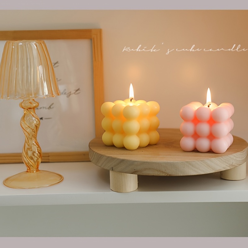 ACITHGL Bubble Candles - Cube Soy Wax Candles, Home Decor Candle, Scented  Candle