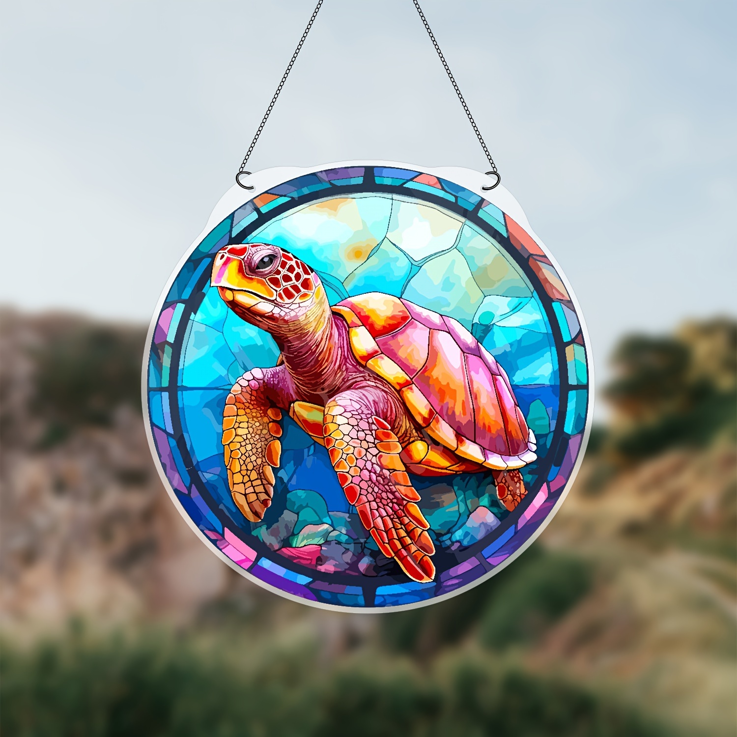Blue Ocean Turtle Acrylic Ocean Theme Pendant Earth - Temu