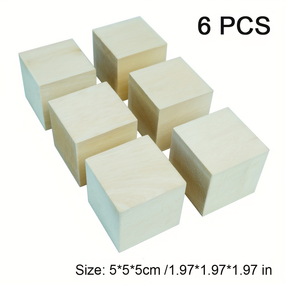 10 Pcs Wood Carving Block Carved Basswood Strips Building Blocks