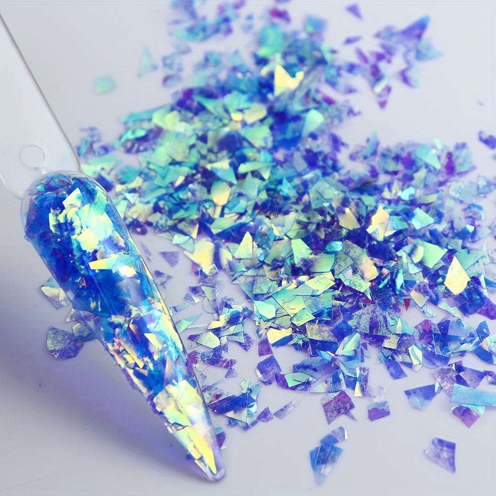Confetti Ribbon and Stars Bits Silicone Mold, Shiny UV Resin Mold