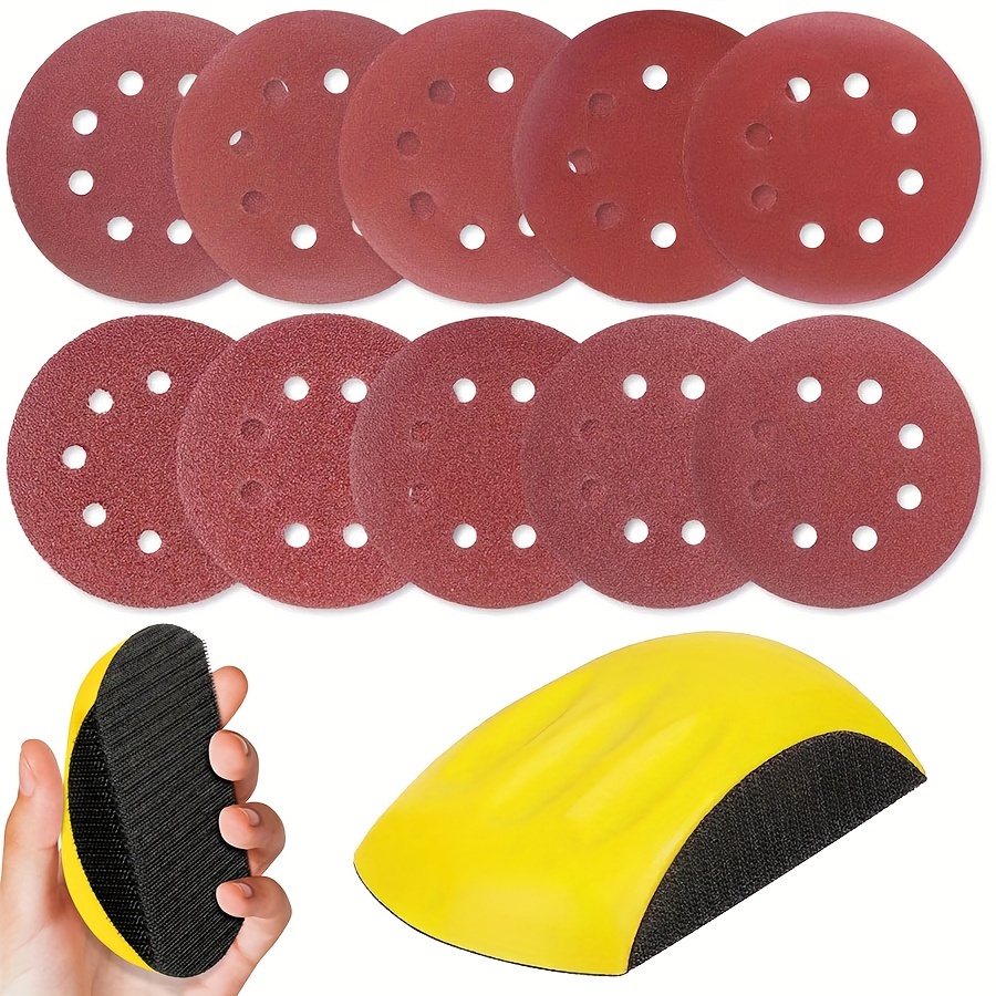 

1pc Polishing Disc With 25pcs Sanding Pad, Hand Grinding Block, Handicraft Wood Detail Polishing Grinding Disc, Used To Polish Woodworking Furniture To Remove Scratches