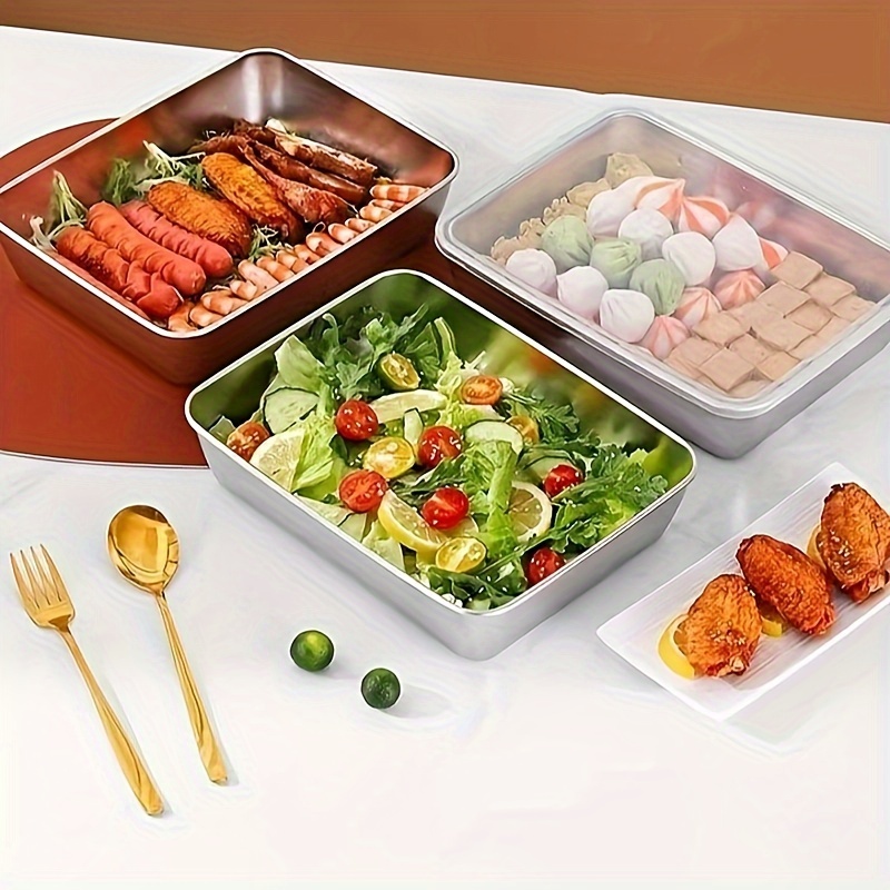 Stainless Steel Grilled Fish Tray Stainless Steel Flat-bottomed