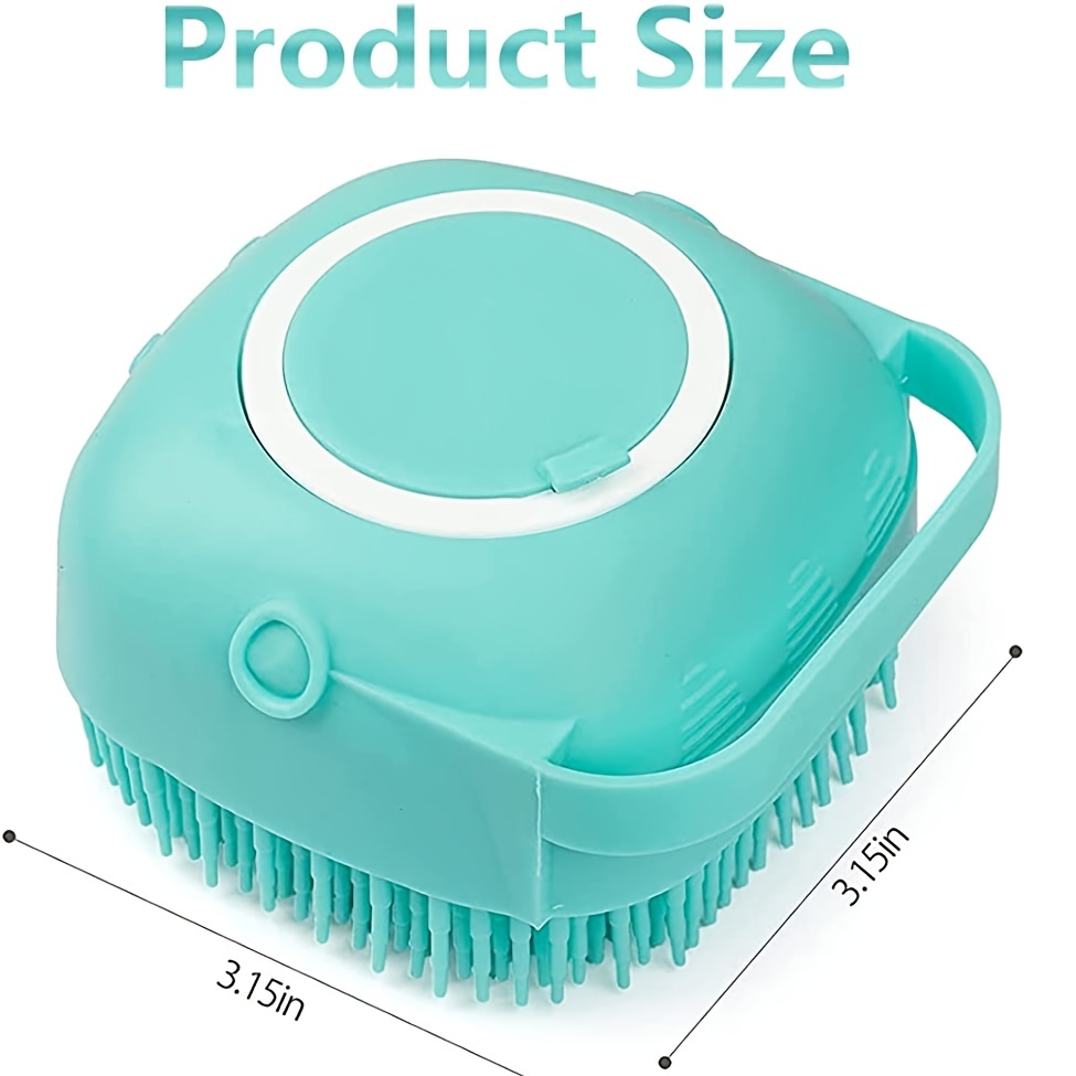 Dog Bath Brush - Dog Shampoo Brush Dog Soap Scrubber for Bath Silicone Dog  Wash Brush Dog