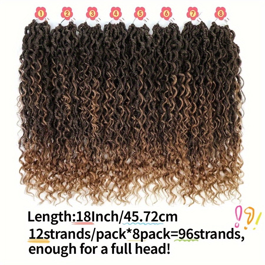 Cabelo De Crochê Sintético Nu Locs, 14 Tamanhos, 21 Fios, Extensão Faux  Locs, Deusa Macia, Trança De Cabelo Para Mulheres - Temu Portugal