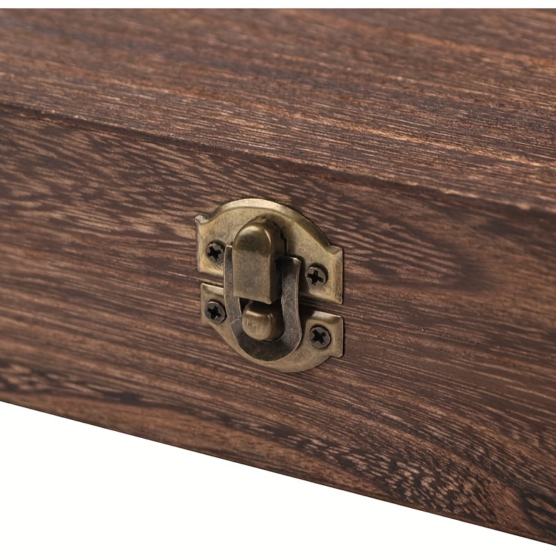 Biaungdo 5pcs Retro Vintage Style Swing Bag Clasp Closure Lock Latch for Furniture Wooden Box Jewelry Case Bronze Tone
