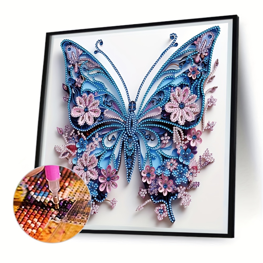 QENSPE 5D Diamond Painting Kits, Special Shaped Crystal Butterflies Diamond  Art Kits for Adults, Flowers Diamond Painting Kits for Beginner Rhinestone  Picture Art for Home Wall Decor 30x40cm : : Home 