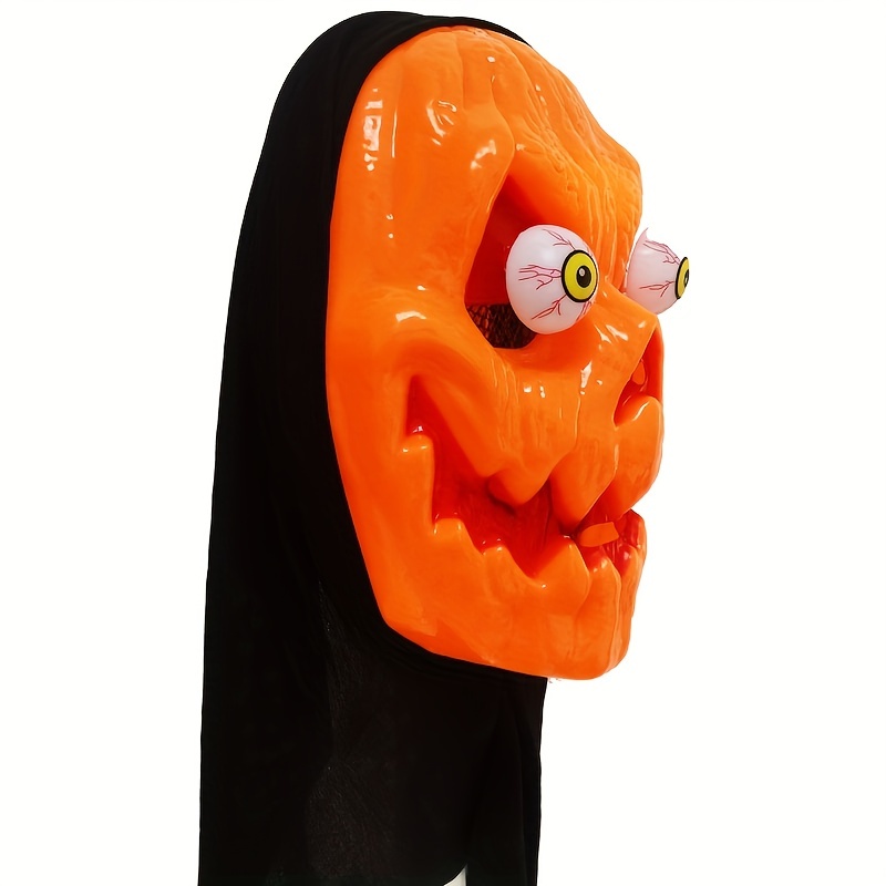 Halloween Terror Ghost Scary Pumpkin Mask, Halloween Pumpkin Face Head Masks for Cosplay,Temu