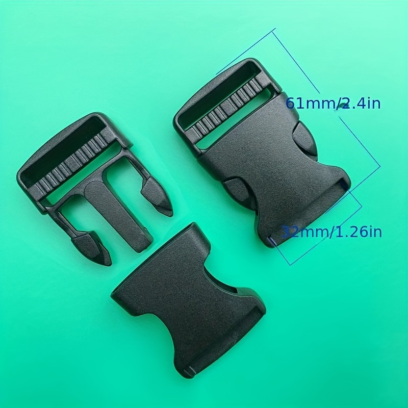 10pcs Quick Side Release Buckles Dual Adjustable for Nylon Webbing Straps