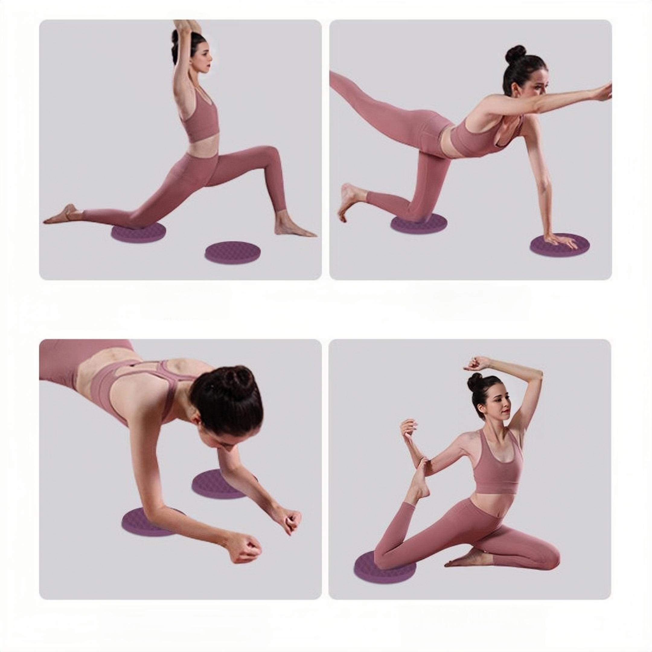 2pcs TPE Solid Knee Pads Plank Supports Balance Pad Abdominal Wheel