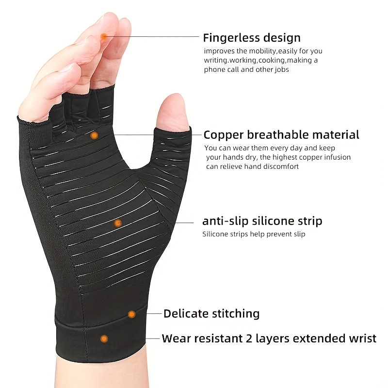 Aptoco Arthritis Compression Gloves & Elbow Brace Copper Ion Fiber