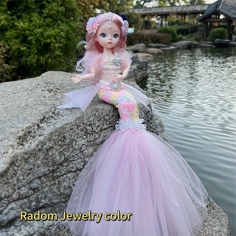 Beautiful Princess Mermaid Doll Girl Birthday Gift Toy Play - Temu