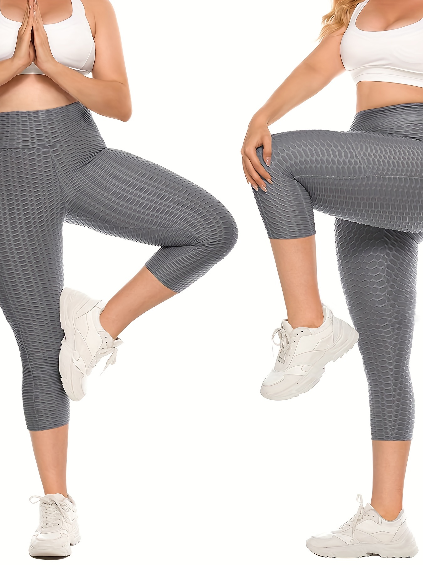 High Waist Yoga Pants with Booty Scrunch, Stretchy Fitness Leggings for  Women, Activewear for Workout and Gym, Hip Lifting *