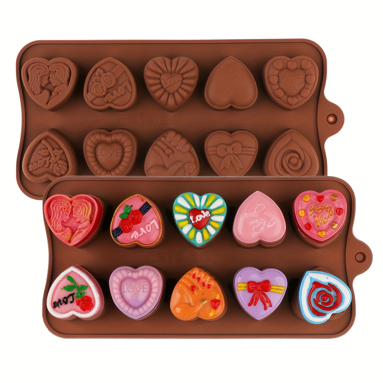 Silicone Heart Shaped Moulds - Temu