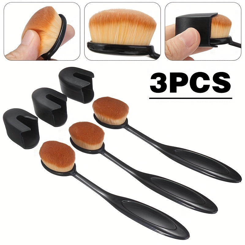 5pcs Ink Blending Brushes Oval Makeup Brush Craft Blender Brush Assortment  for Broad Application
