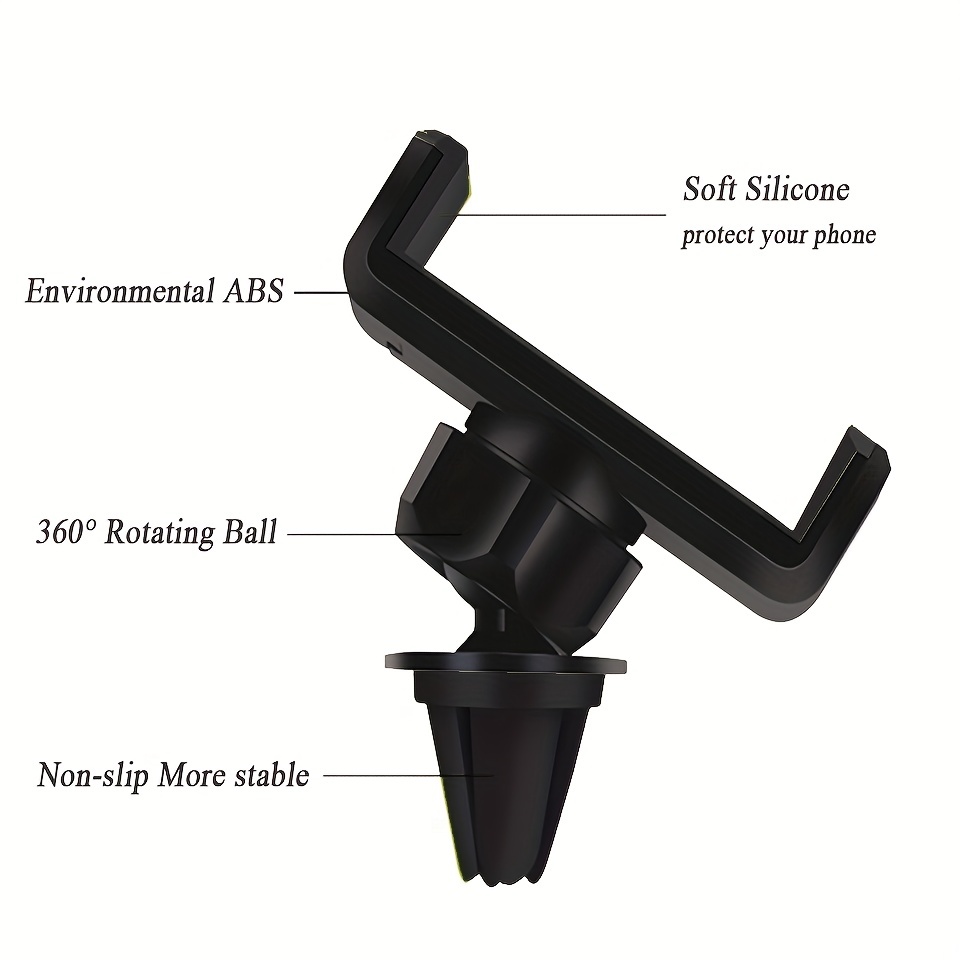Car Mobile Phone Holder Retractable Long Rod Air Outlet Mount