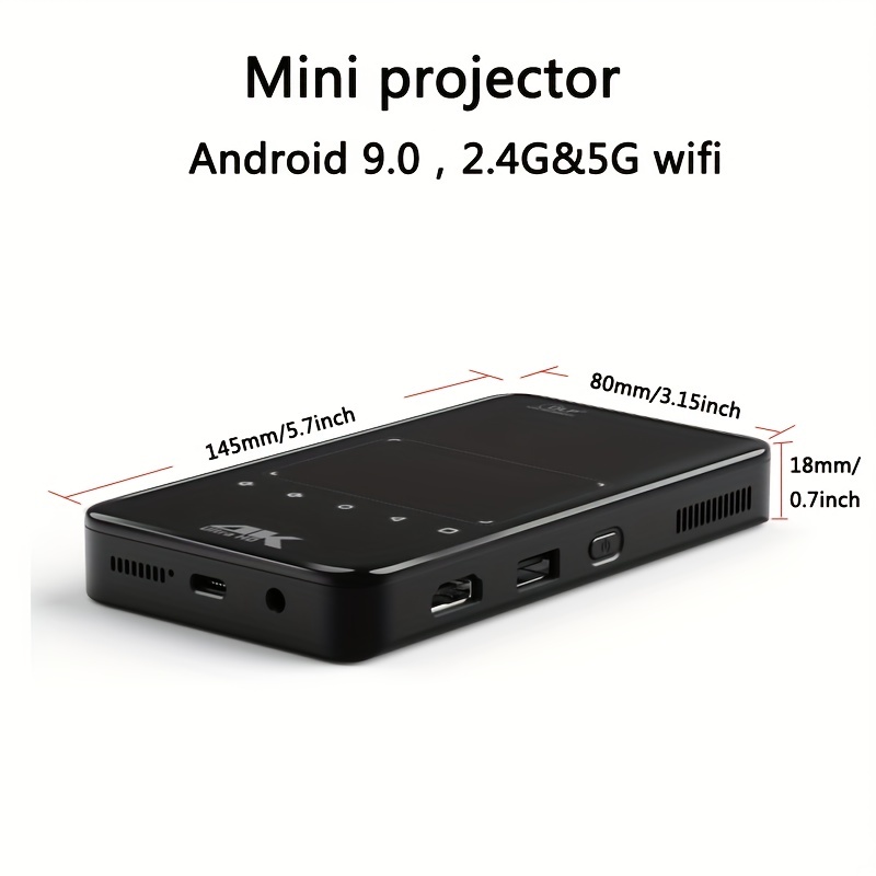 Mini Projector Compatible With Android Portable Projector - Temu