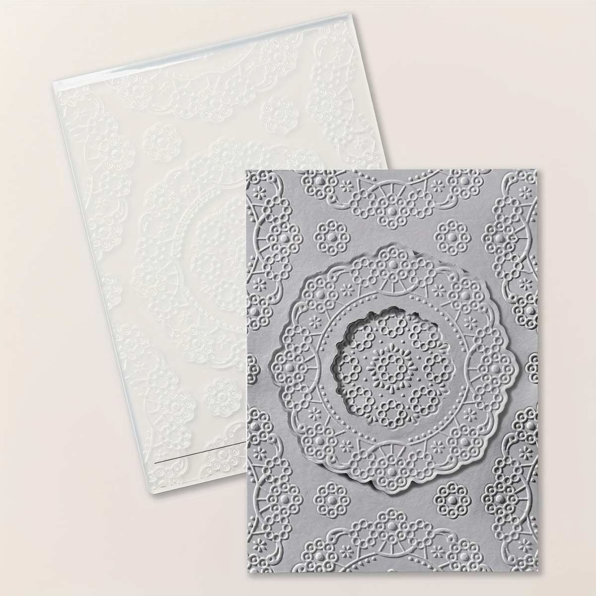 Create Unique 3d Designs With Plastic Embossing Folders For - Temu