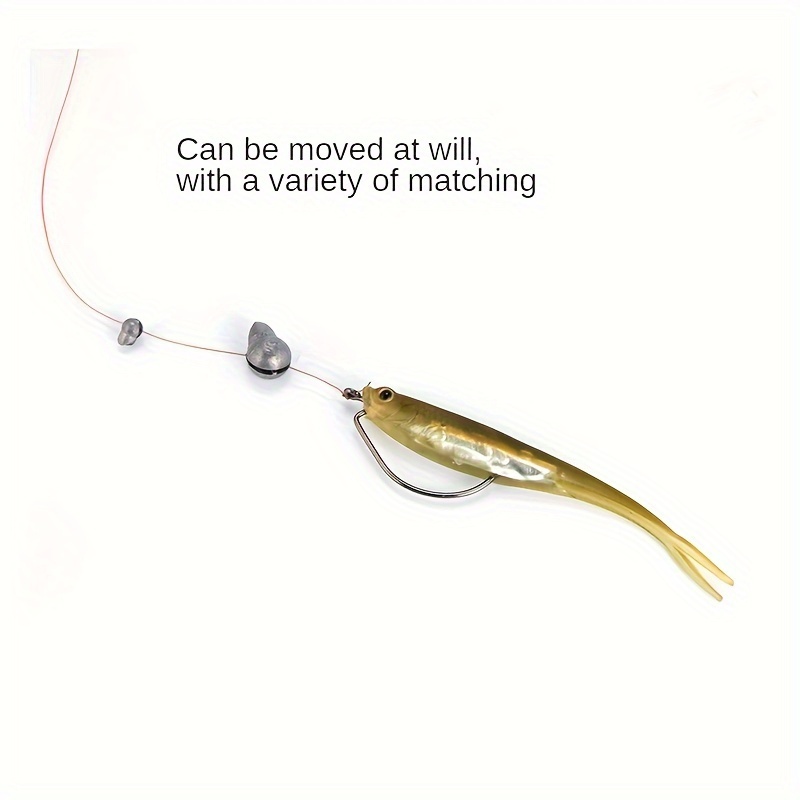 Removable Split Shot Sinker Clip Weights Easy Fishing - Temu