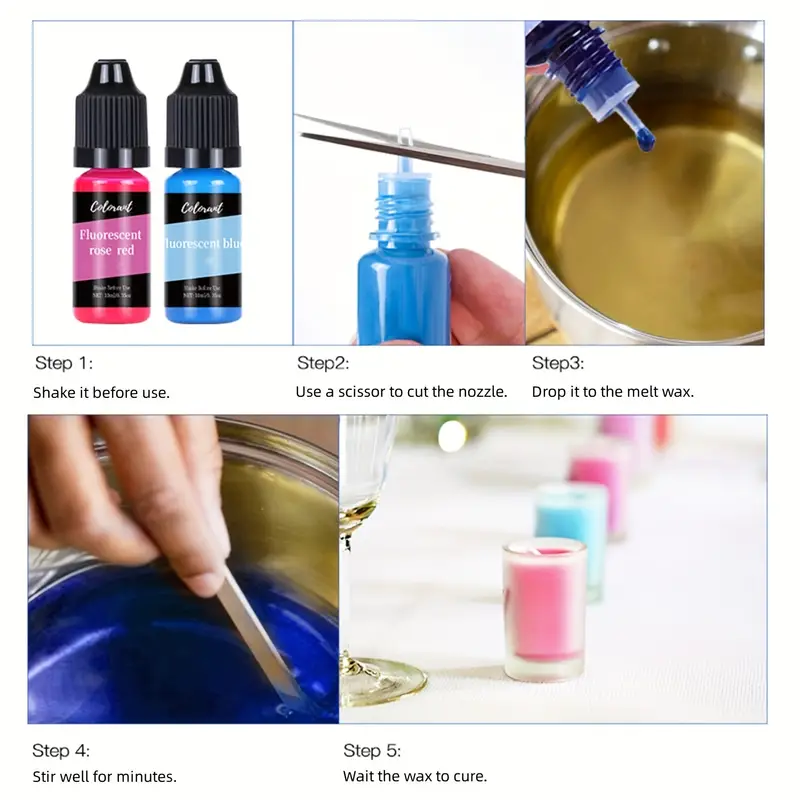 10 Colors Candle Liquid Dye 30 Colors Liquid Oil based Dye - Temu