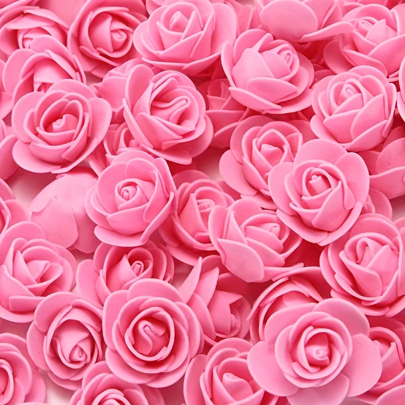 

100pcs Artificial Rose Head, Simulation Rose Flower Heads, For Weddings, Garlands, Interior Decoration Flowers, Birthday Valentine's Day Gifts, Halloween Christmas New Year Birthday Holiday Decor