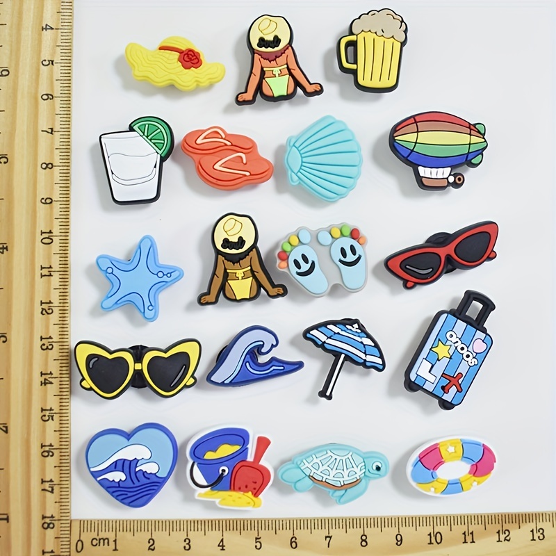 30Pcs/Set Cartoon Series Shoe Charms DIY Detachable Sandals Decorate Accessories,Temu