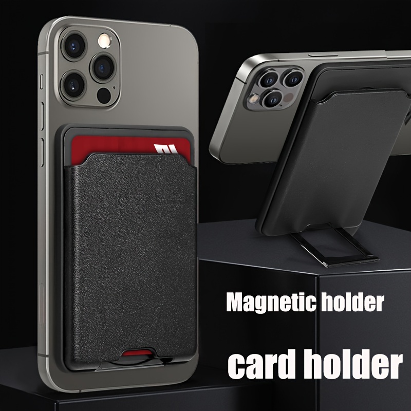 Porte-cartes adhésif pour téléphone portable, étui de téléphone, poche en  silicone pour cartes de crédit et cartes d'identité de visite à l'arrière  de l'iPhone, téléphones Android, pochette de support de carte de