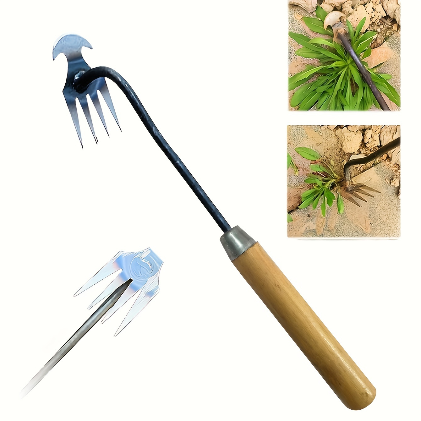 Dropship 1pc Weed Puller; Stand Up Weeder Hand Tool; Long Handle