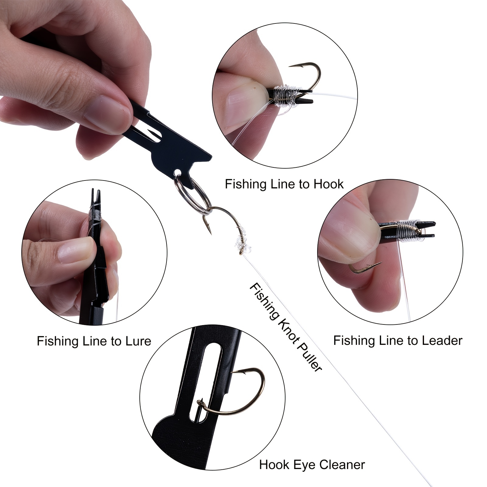 Quickly Tie Your Fishing Line with the * 1pc Fishing Tool - Multi-Function  Knot!