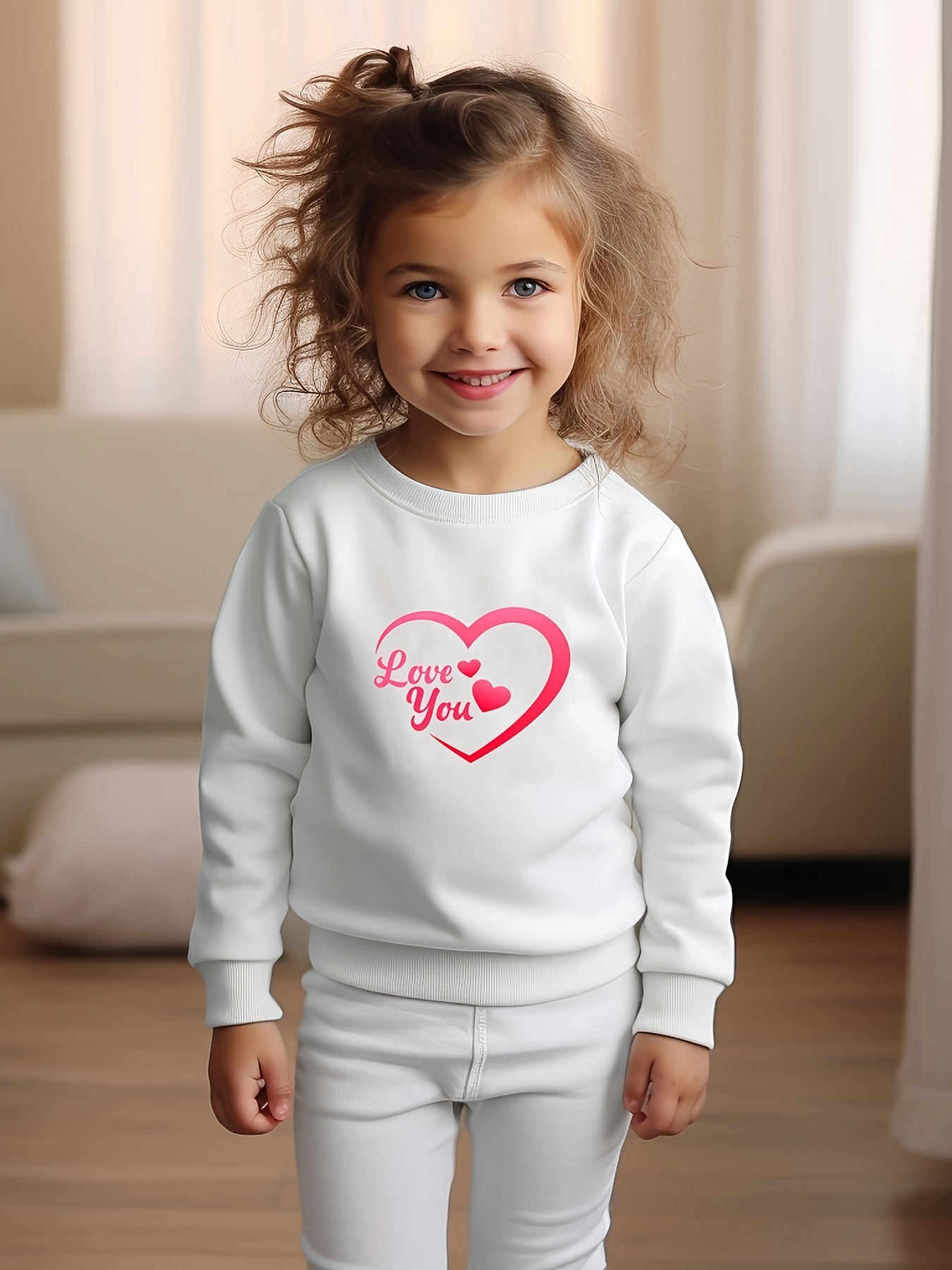 Oeryui Heart Graphic Love Print Sweatshirt Long Sleeve - Temu Ireland