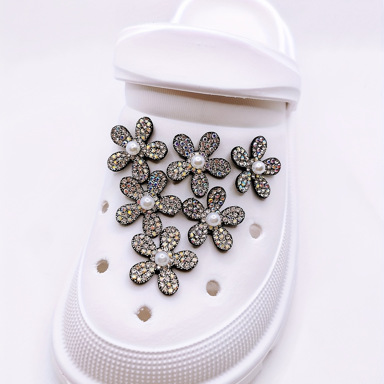 Trendy Flower Shoe Charms For Accessories Detachable - Temu