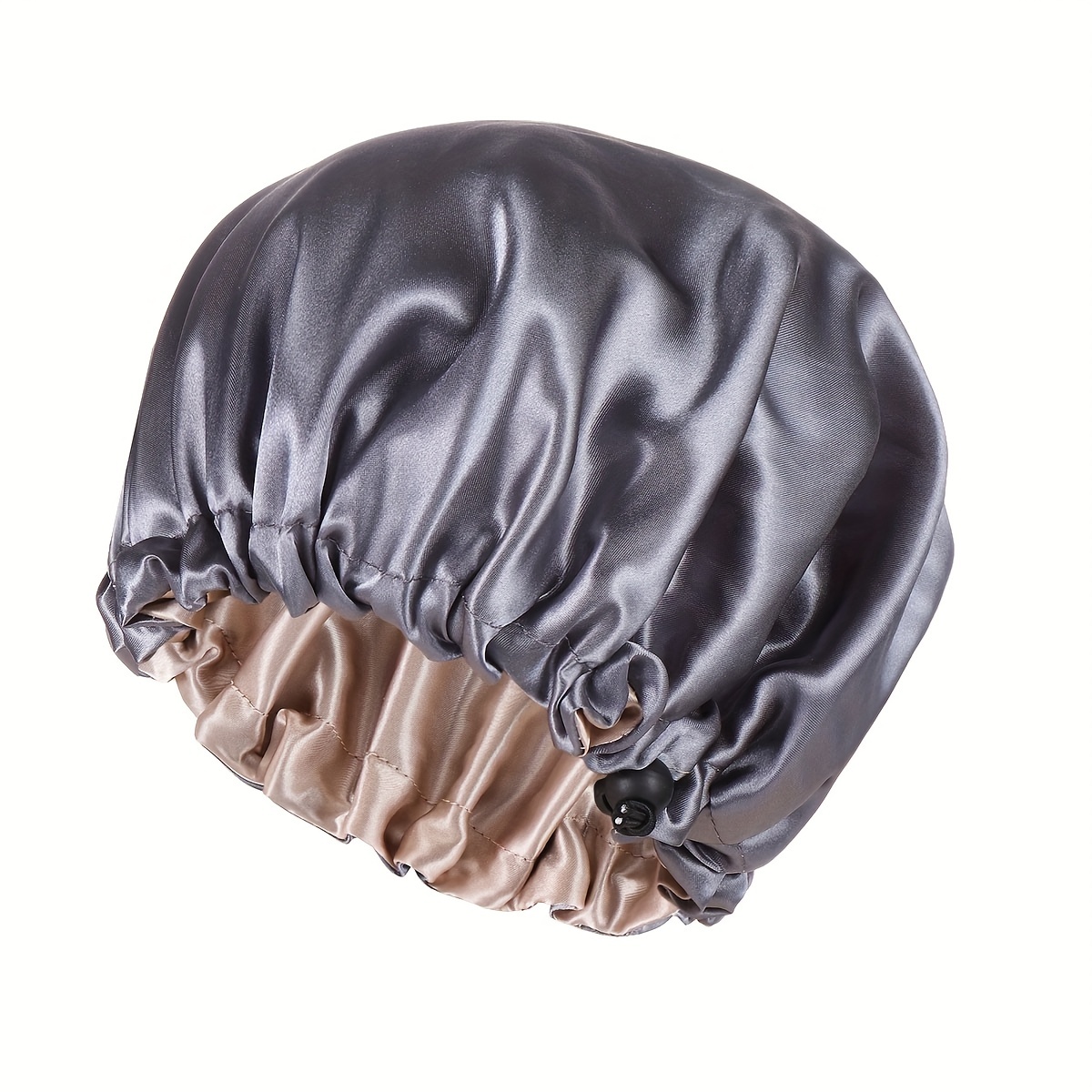 Bonnet doublé de satin marron foncé pour femmes et hommes - Bonnet doux et  chaud avec doublure en satin pour protéger les cheveux