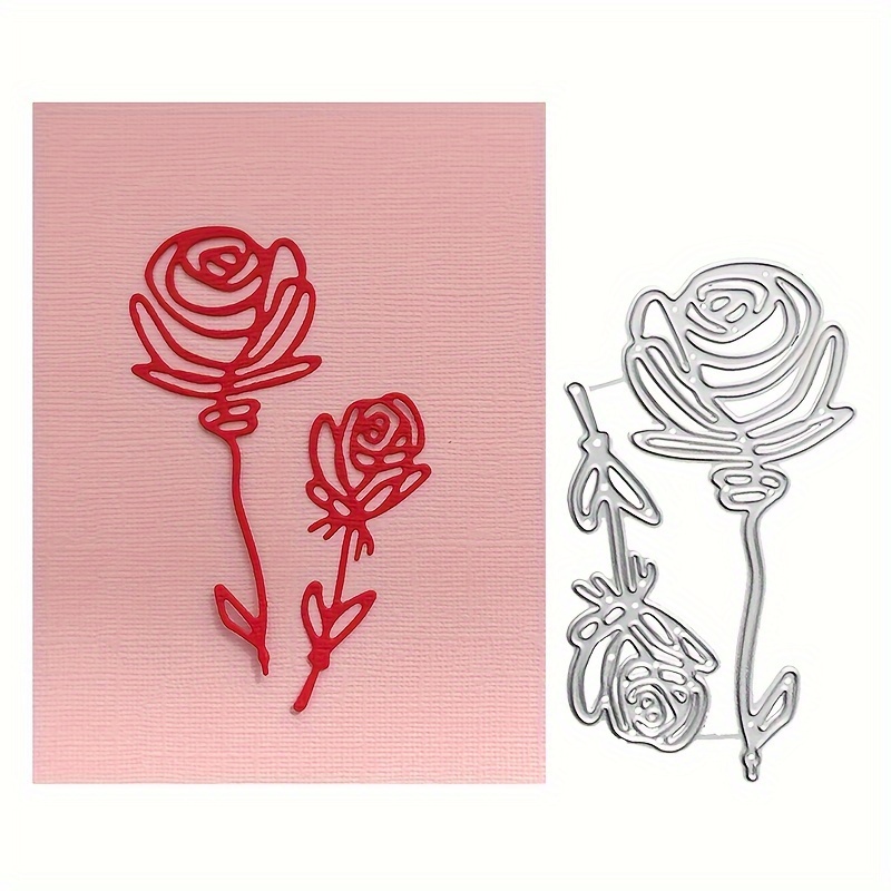 Flower Pattern Die Cuts For Card Making Metal Die Cuts For - Temu