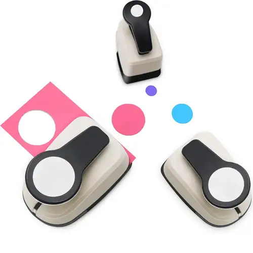 2pcs Paper Hole Punch Single Hole Puncher For Crafts Handheld Circle Hole  Punch for Loose-leaf Paper 