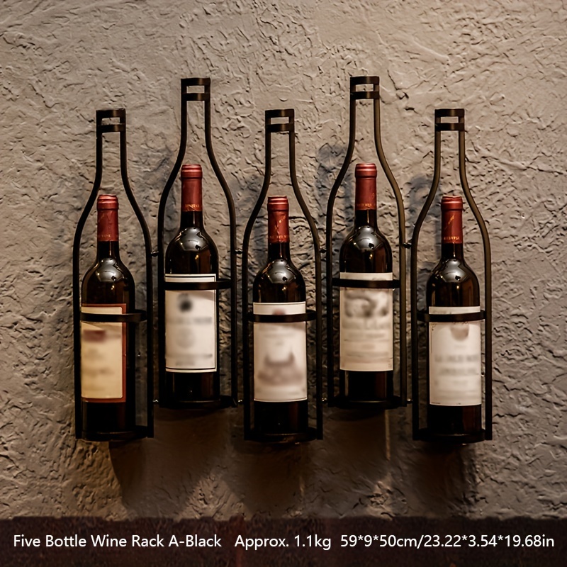 Casier à vin mural en fer rond T1, support à verre à vin à l'envers,  décoration de restaurant, présentoir à vin rouge - AliExpress