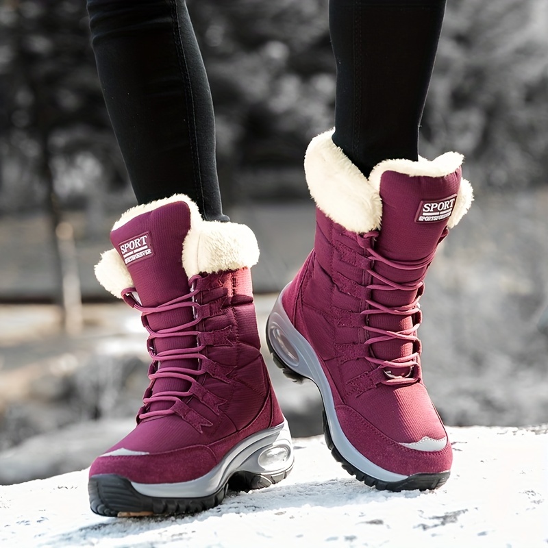 Bottes D hiver Doublure Thermique Femmes Chaussures Temu France