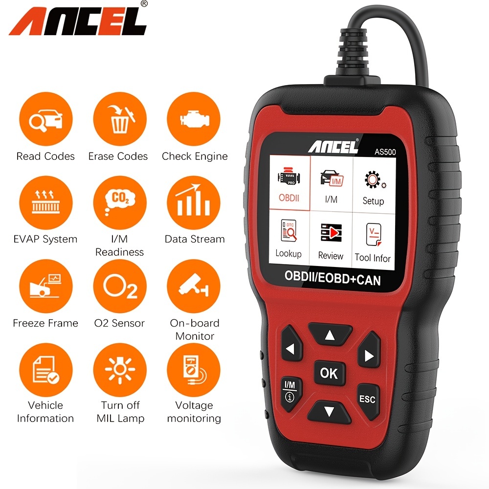 Car Obd2 Scanner Engine Fault Code Reader Handheld - Temu