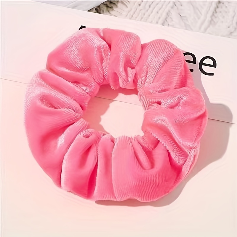 10pcs Large Velvet Hair Scrunchie Ponytail Hair Tie