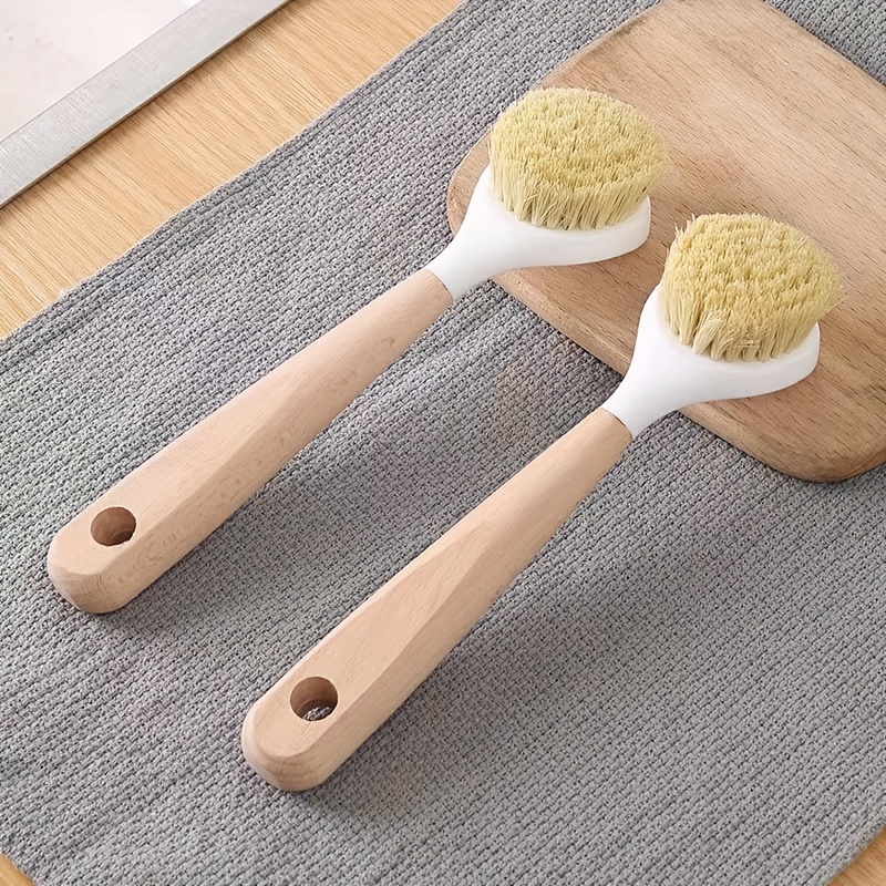 Kitchen Cleaning Brush 2In1 Long Handle Sponge Dishwashing Pan sink  Scrubber