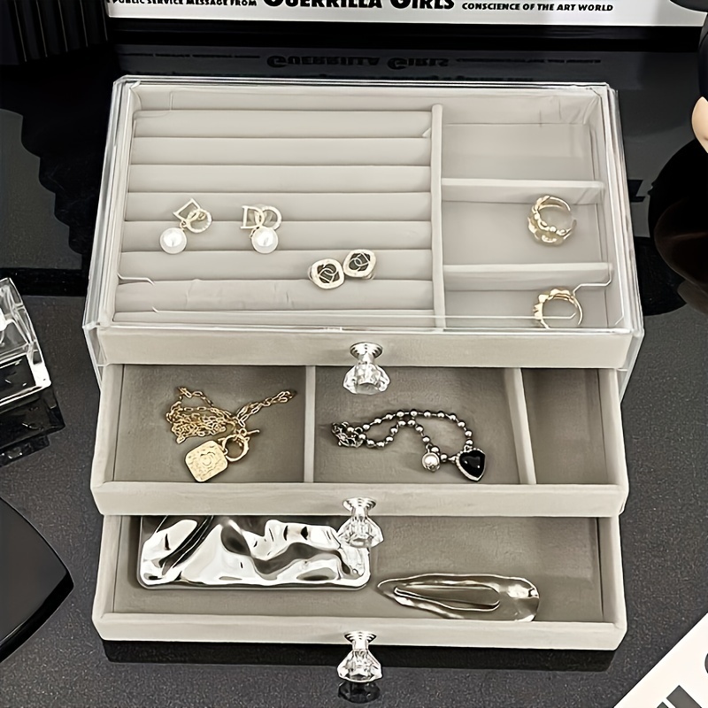 Plastic Drawers Jewelry Storage Box Modern Multi Layer Jewelry Box