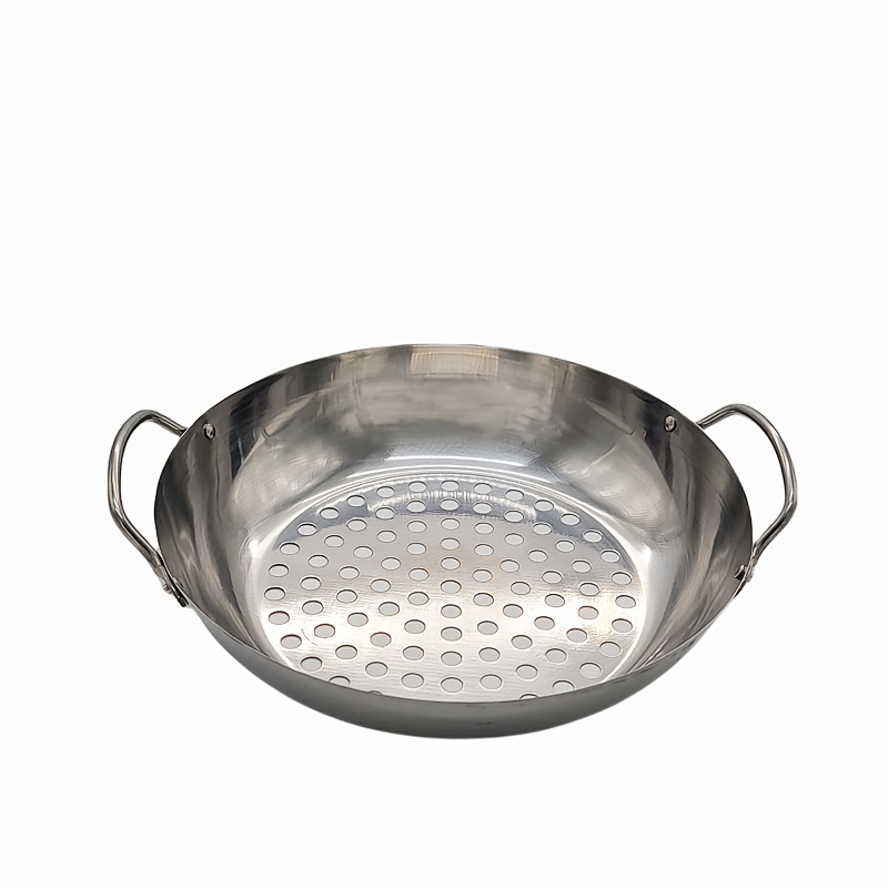 Vikakiooze Nonstick Round Griddle Grill Pan for n Bbq/Teppanyaki Pan, Tawa,  Roti Pan/Induction Ready/Made In ,Home