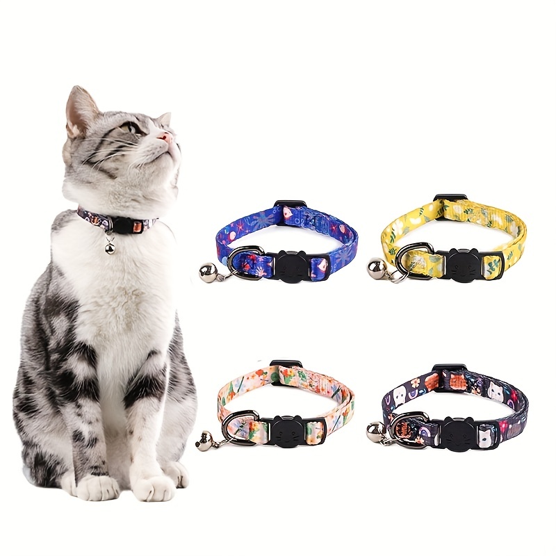 Collar, collar integrado para gatos, collar reflectante GPS para gatos con  soporte y campana, collares ligeros para gatos para gatos, niñas, niños,  gatitos y cachorros JAMW Sencillez